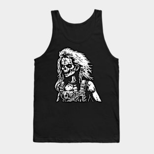 Metalhead GIrl Skull Tank Top